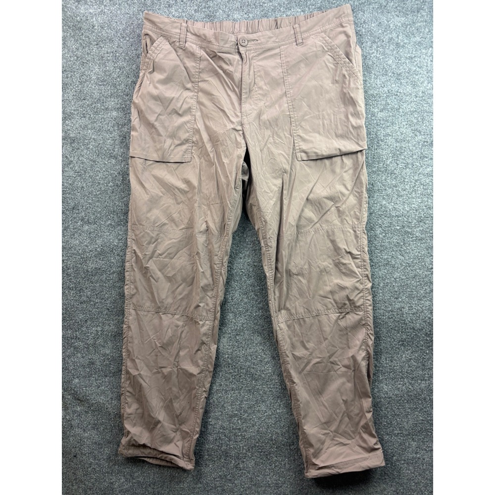 REI Co-op Hiking Pants Womens 16 Mauve Brown Nylon Spandex Cargo Outdoor